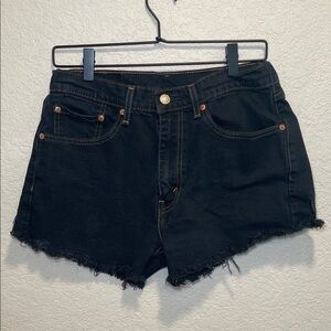 Levi's Dark Blue Jean Shorts for Women